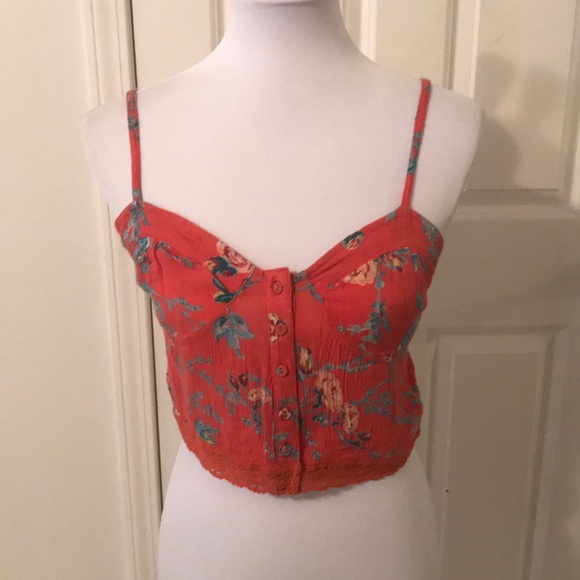 Billabong Tops - Button down crop top